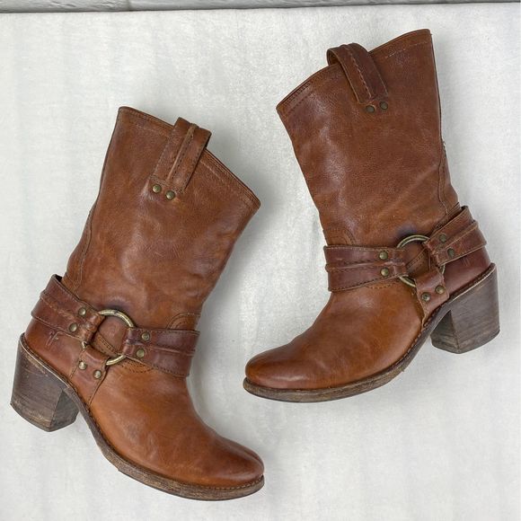 frye carmen harness short boot